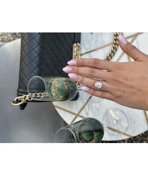 Bargain! 5.14 ct emerald cut diamond ring ! 