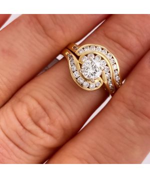 Gold engagement rings under on sale 1000