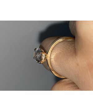 Special hidden halo oval 2.25 ct diamond ring 