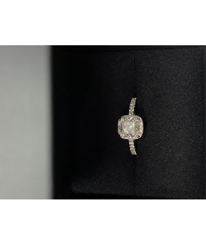 1.79ct Cushion Cut Engagement Ring 