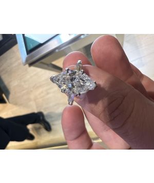 Deal of week !! Marquise Diamond 4.45 Carat Diamond Certified E color 