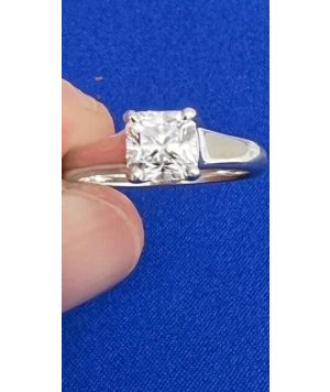 TIFFANY NOVO CUSHION CUT DIAMOND ENGAGEMENT RING