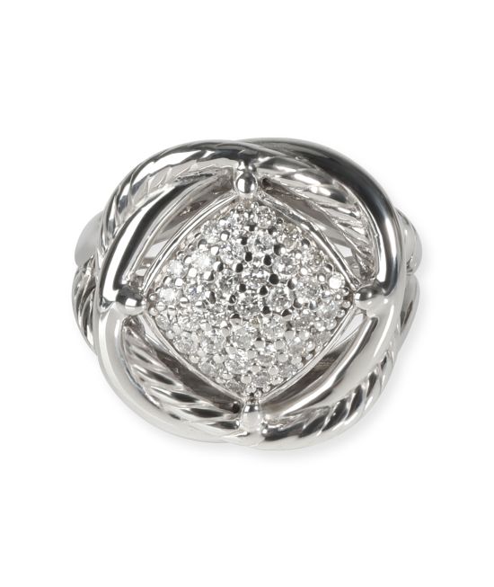 David yurman infinity ring with diamonds clearance