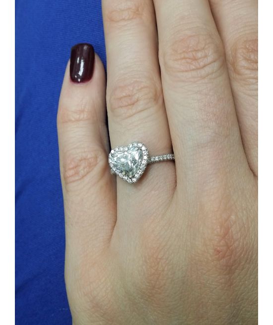 Vera wang sale heart shaped ring