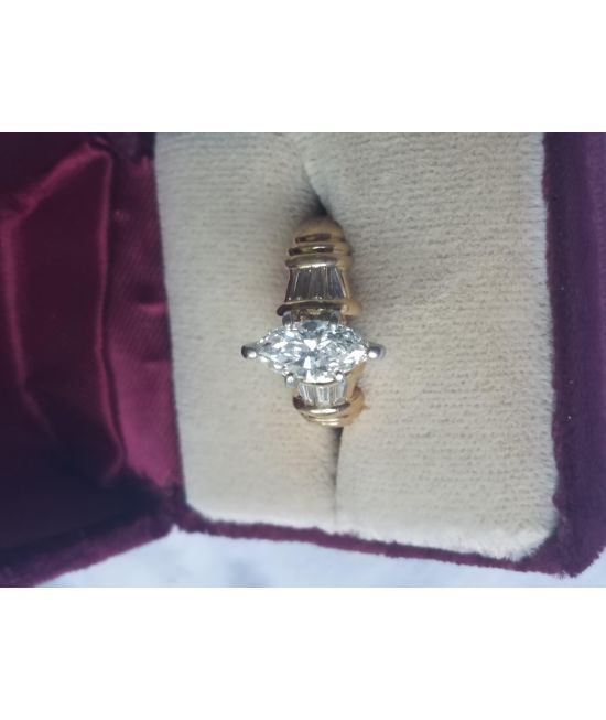 Stunning Custom Designed 1.06ct Diamond Engagement Wedding Ring 1.55tcw