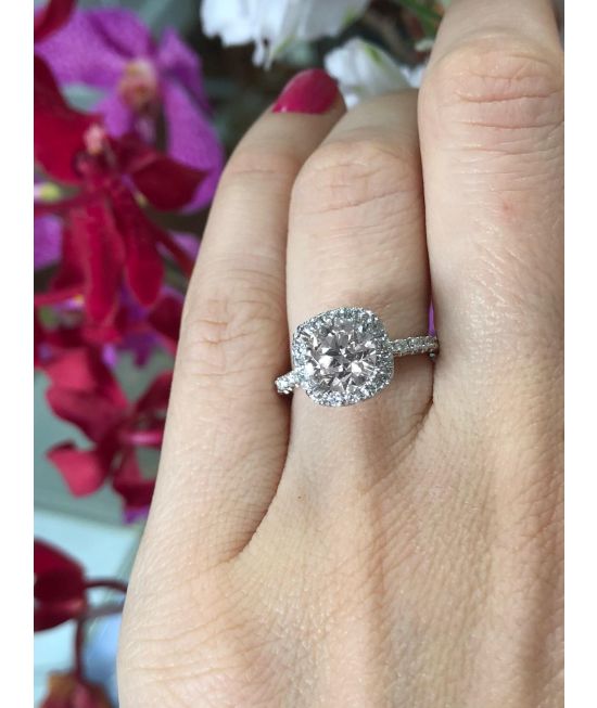 2.74carats magnificent diamond ring certified natural diamond