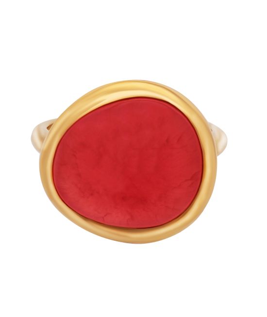 FRED Belles Rives 18K Rose Gold, 7.00ct. tw. Rhodochrosite Band Ring sz 4.75 4B0814-049
