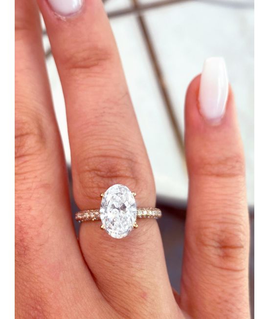 Sophia Lab Grown Diamond Ring, Halo, 3 Carat, 18K White Gold – Best  Brilliance