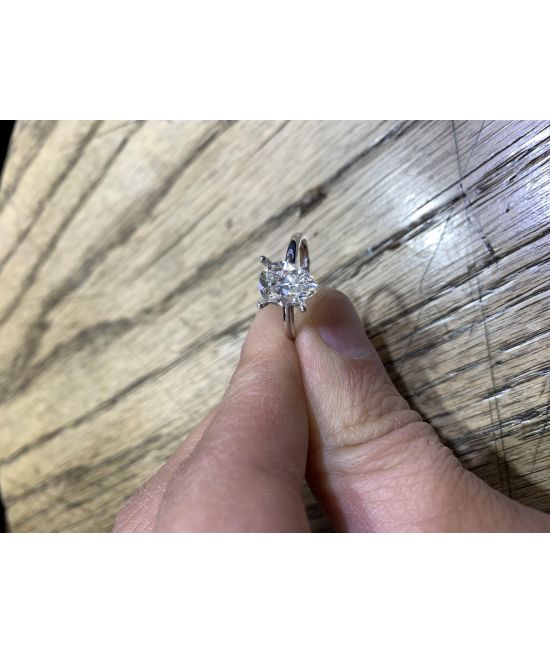 2.08 CTW PEAR SHAPE DIAMOND ENGAGEMENT RING G SI1