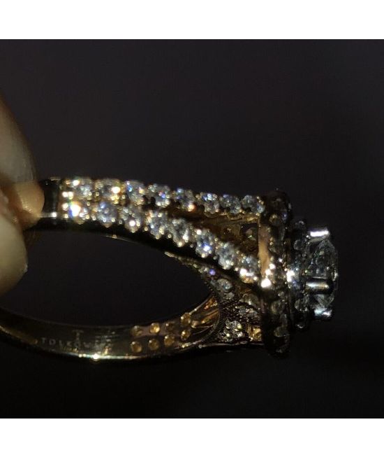 NWT Tolkwolsky 14k Yellow Gold 1 Ct Diamond Ring size 6.75 GSI