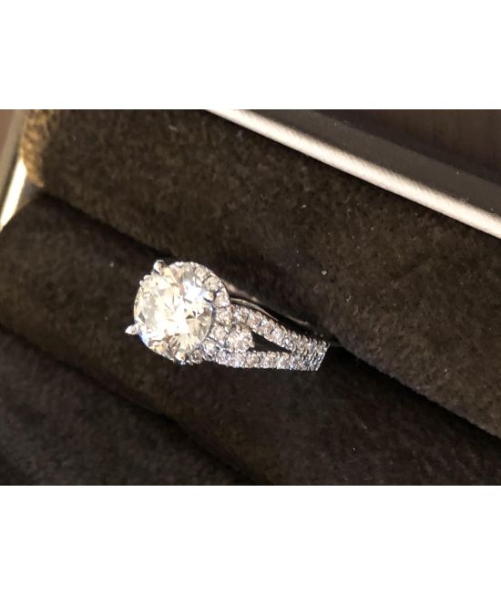 2 Carat Diamond  Engagement Ring and Bridal Set