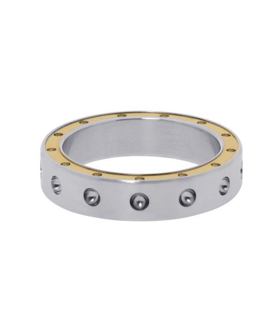 ホットセール - アートトラベルシューズ 18k and Steel Stainless Moi Pois Coin Roberto Rose Band Gold アクセサリー