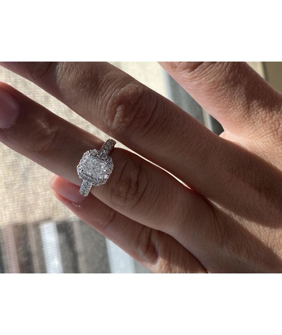 Diamond Ring with Radiant Cut – Hamra Jewelers