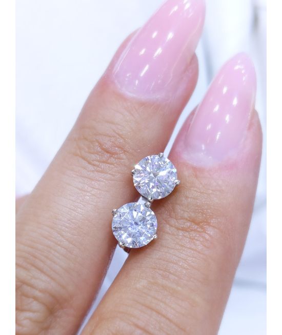 Natural 2.00ct Diamonds Studs H color, SI2 clarity 