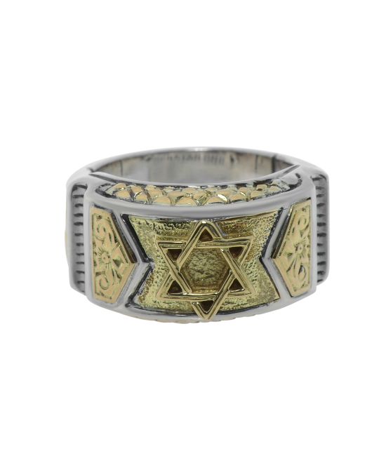 Konstantino Heonos Sterling Silver and 18K Yellow Gold Band Konstantino Heonos Sterling Silver and 18K Yellow Gold Band