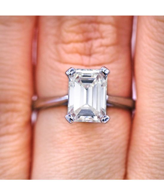 Legacy Emerald Cut Diamond Engagement Ring, Platinum - Graff