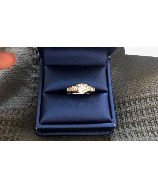 1.51tcw Cushion GIA w/ trapezoids & baguettes, 950 Platinum Engagmt R
