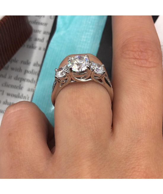 Exclusive 14k White Gold Engagement Ring w/ 2.00ct. Diamonds