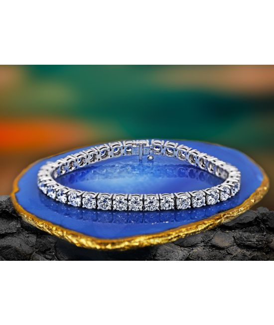 Round cut diamond tennis bracelet store