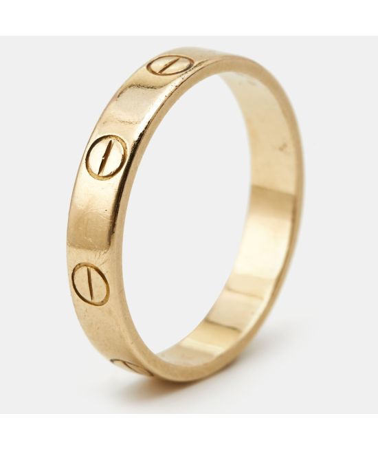 Cartier Love 18k Yellow Gold Wedding Band Ring 56