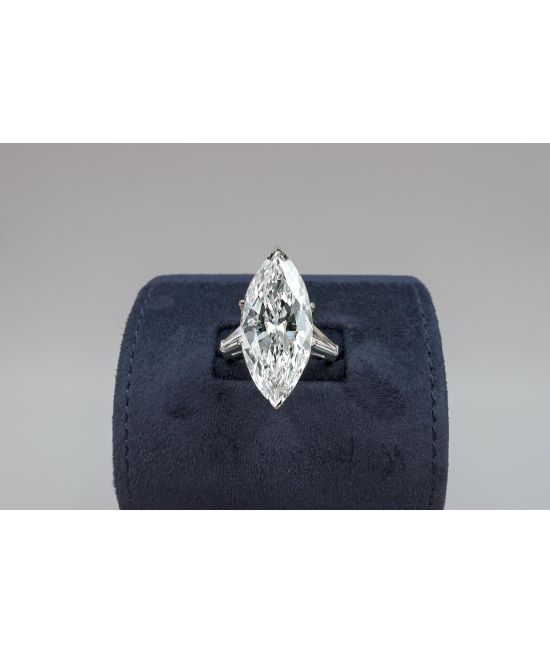 The Precious GIA Certified Engagement Ring with Huge 10.08ct. Marquise