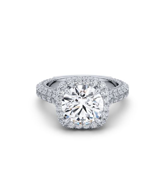 Certified 2 Carat F Color VS2 in Clarity Engagement Ring