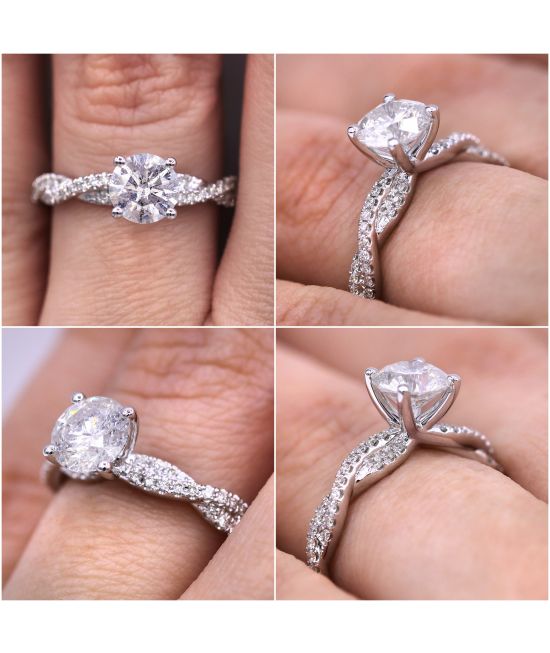 Pave twist ring online