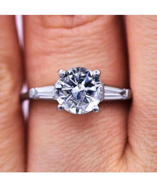 1.54CT ROUND DIAMOND SOLITAIRE ENGAGEMENT RING