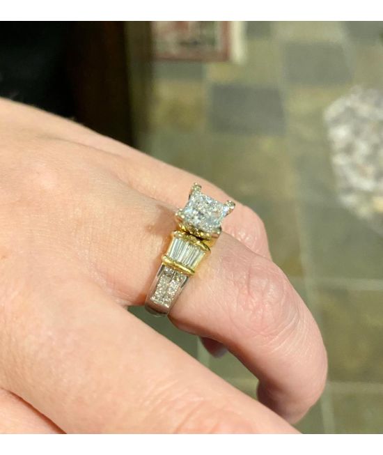 1.44 CT Princess Diamond