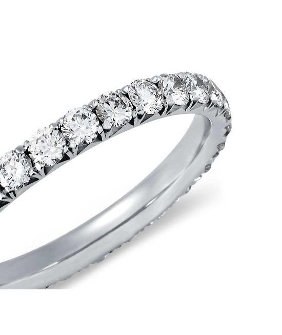 French Pavé Diamond Eternity Ring