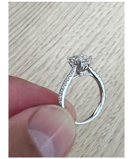 Square cushion engagement ring 2025