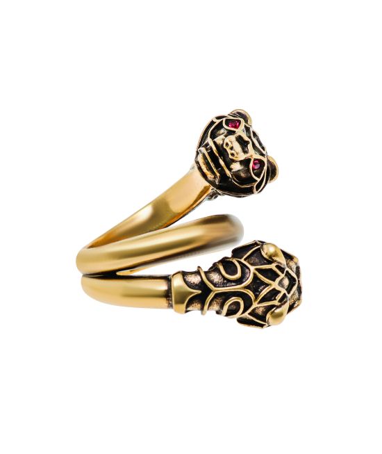 Gucci tiger feline head ring sterling silver gucci garden, Women's Fashion,  Jewelry & Organisers, Rings on Carousell